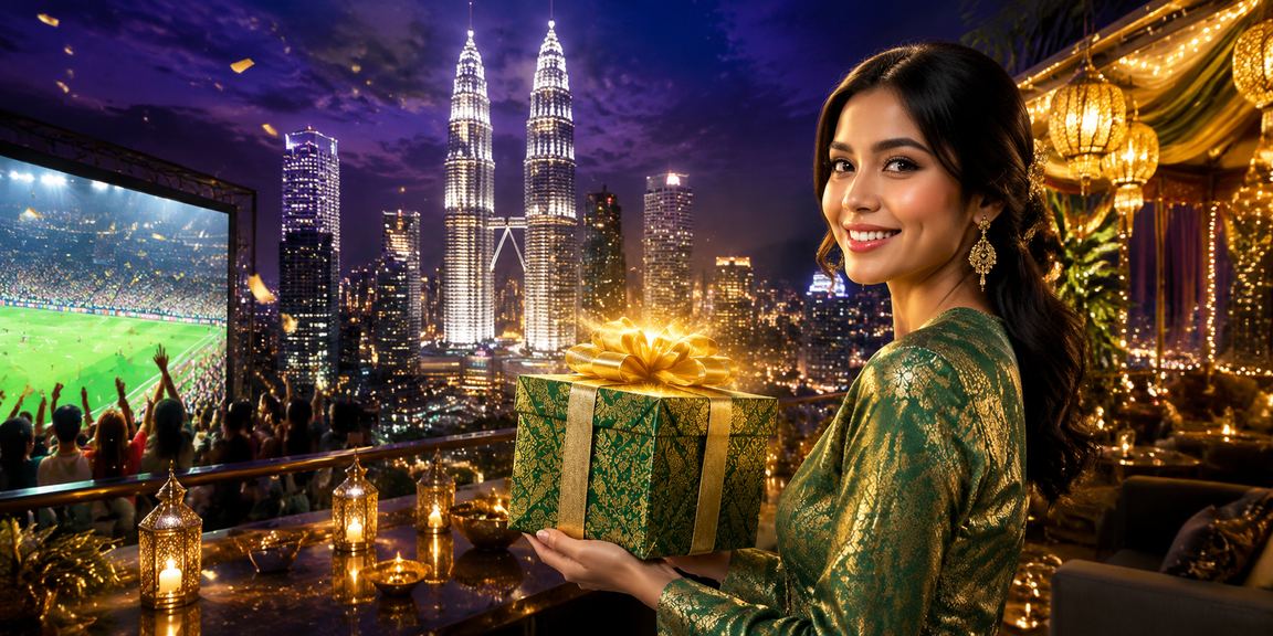 Suasana hiburan perlawanan langsung kasino Kuala Lumpur semasa perayaan Hari Raya