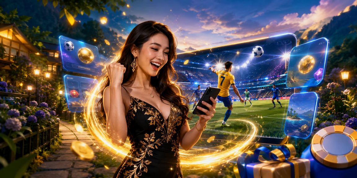 Suasana hiburan kasino moden Malaysia dengan skrin paparan loteri